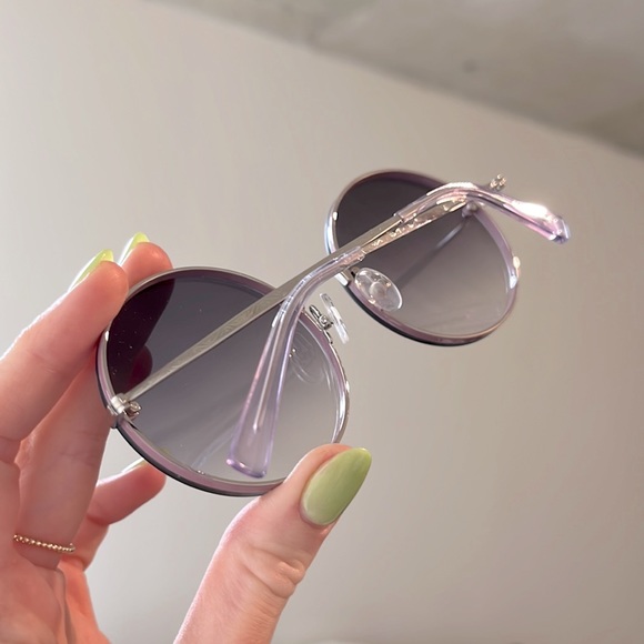 Rebecca Minkoff Gloria Sunglasses in Dark Mauve - Picture 4 of 5